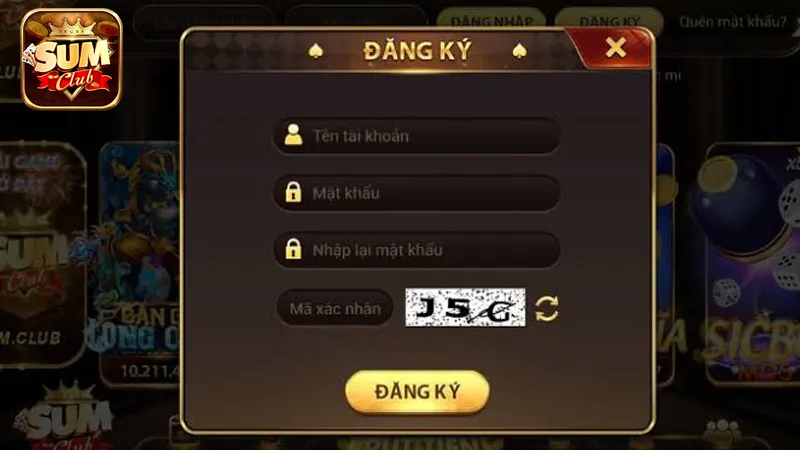Hướng Dẫn Đăng Ký Tài Khoản Tại Cổng Game Sumclub